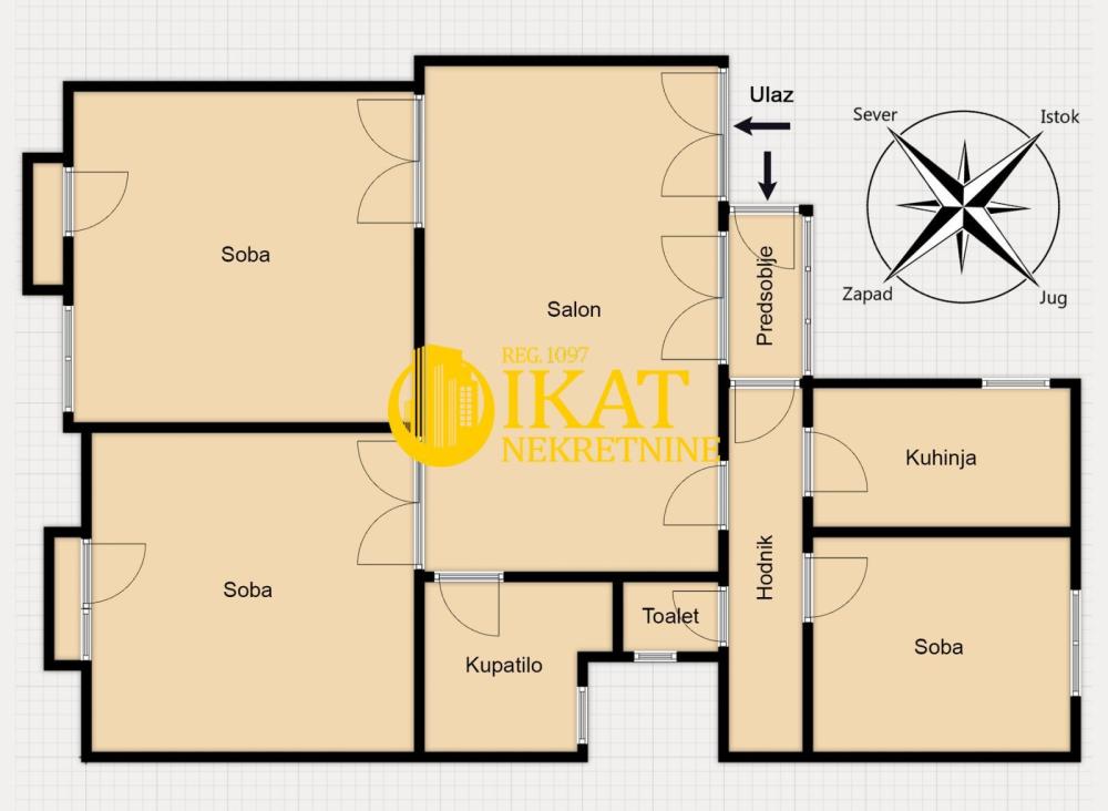 Slika 10 - Desanke Maksimović, Četvorosoban stan na prodaju, 107m2, 485.000€