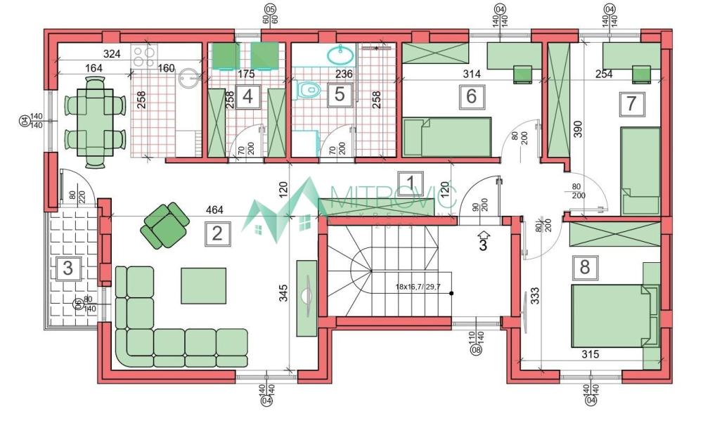 Slika 11 - Troiposoban stan za izdavanje, 80m2, 400€