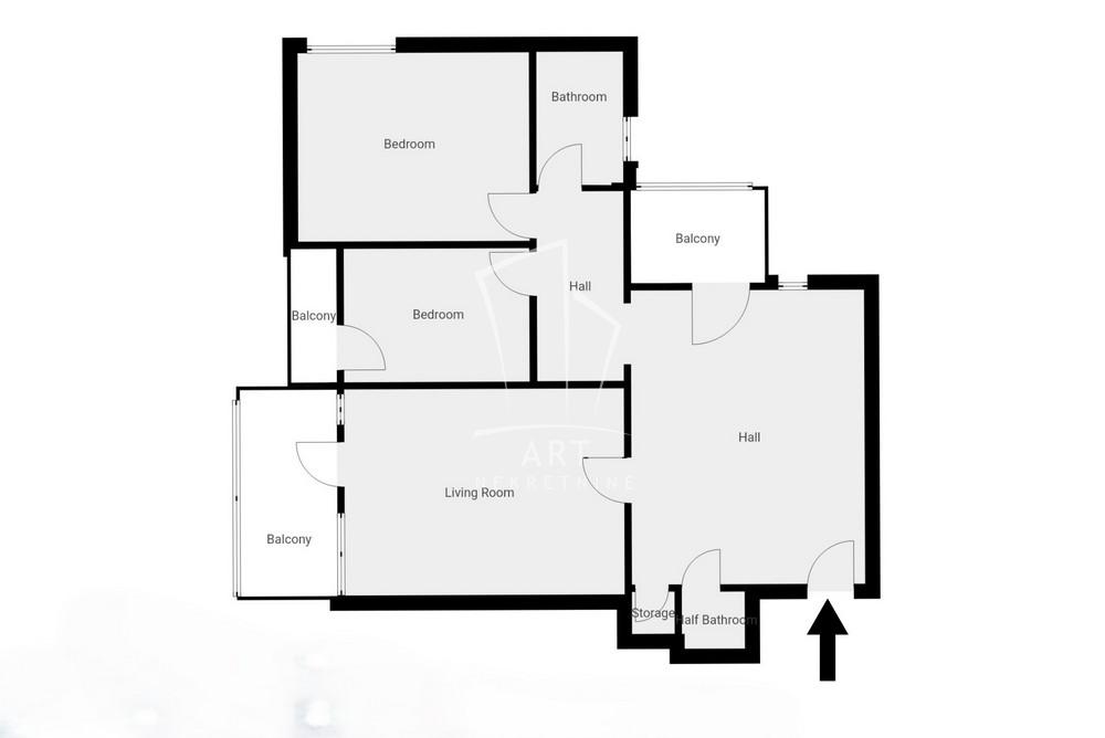 Slika 1 - Banijska, Troiposoban stan na prodaju, 62m2, 250.000€