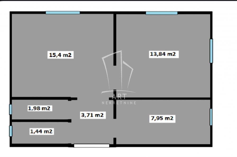 Slika 1 - Prilepska, Dvosoban stan na prodaju, 44m2, 115.000€