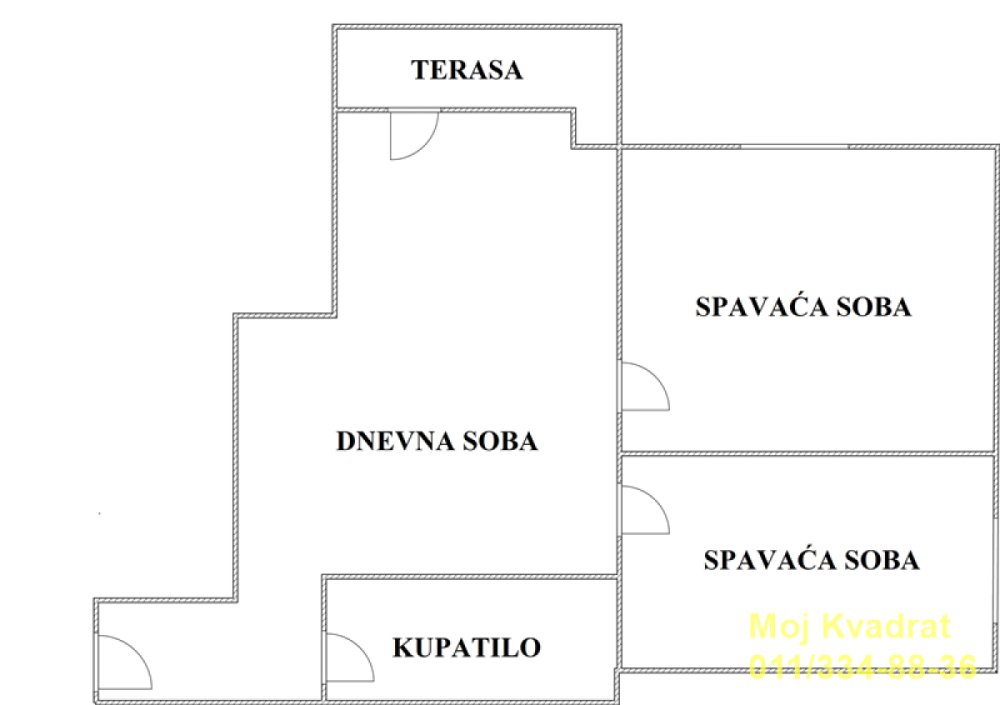 Slika 5 - Dvoiposoban stan na prodaju, 40m2, 86.000€