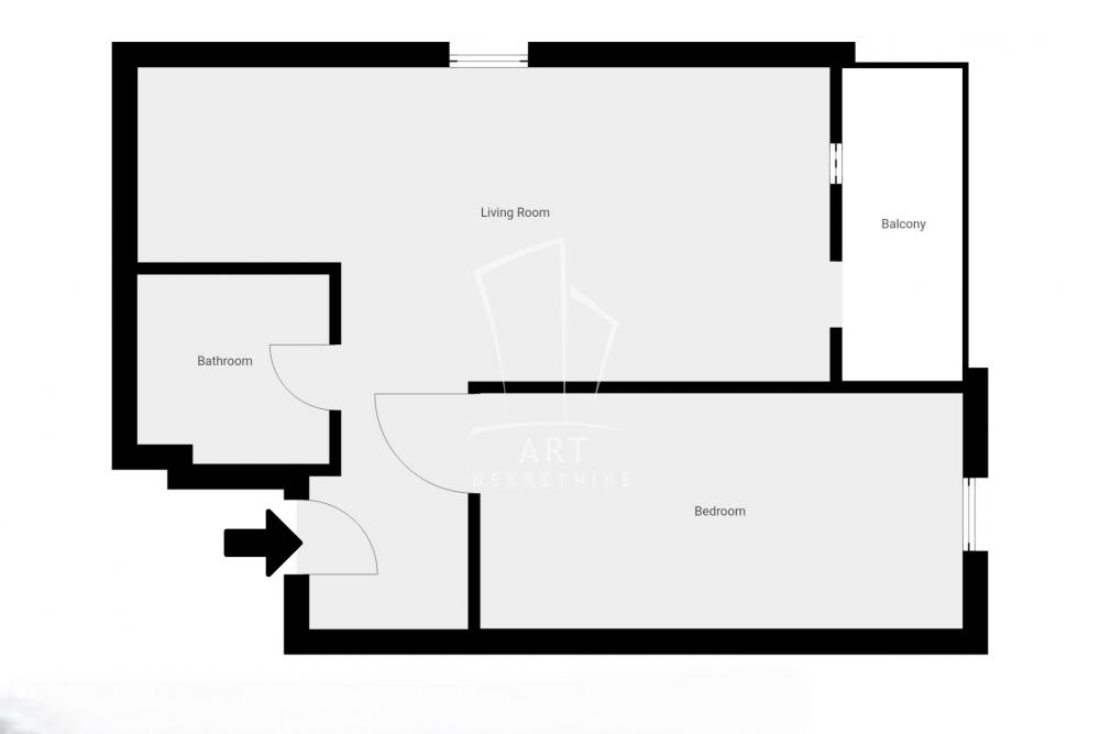 Slika 1 - Predraga Tomića, Dvosoban stan na prodaju, 40m2, 122.000€