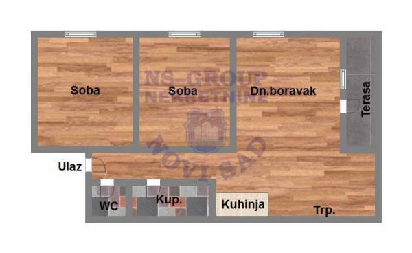 Glavna slika -Trosoban stan na prodaju, 60m2, 123.700€