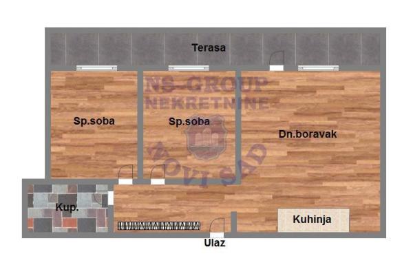 Glavna slika -Trosoban stan na prodaju, 55m2, 162.970€