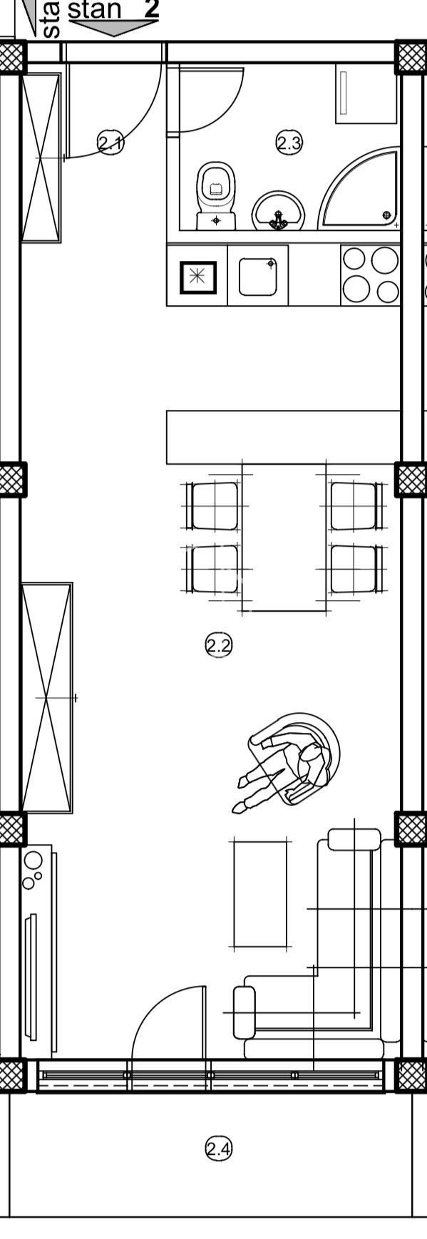Slika 1 - Radoja Markovića, Jednoiposoban stan na prodaju, 39m2, 66.200€