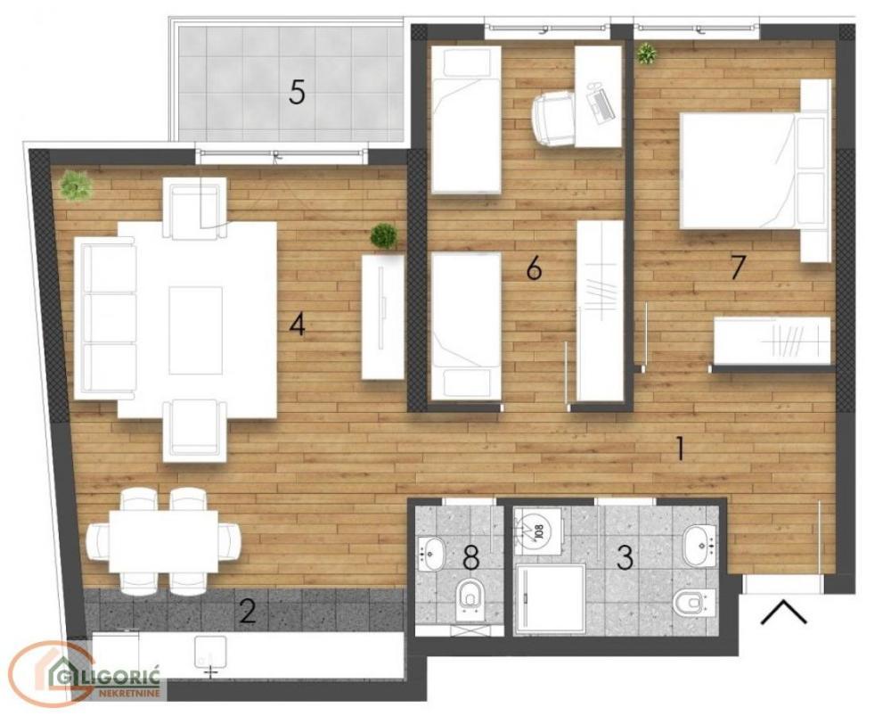 Glavna slika -Trosoban stan na prodaju, 69m2, 278.000€