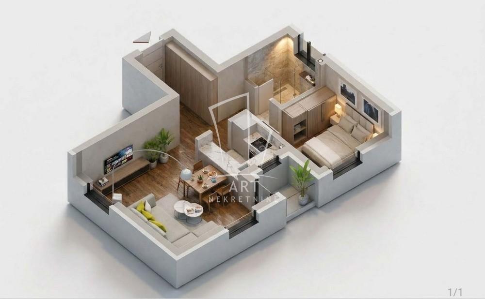 Slika 2 - Obrenovačka, Dvosoban stan na prodaju, 49m2, 92.528€