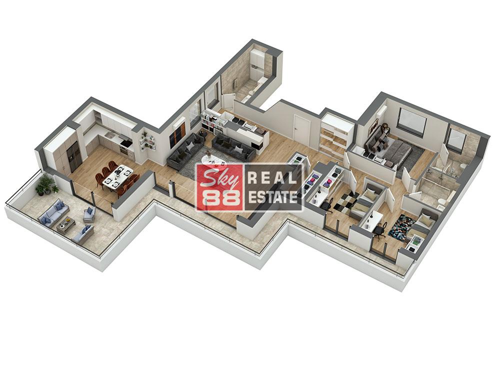 Slika 7 - Vojvode Stepe, Četvorosoban stan na prodaju, 169m2, 556.940€