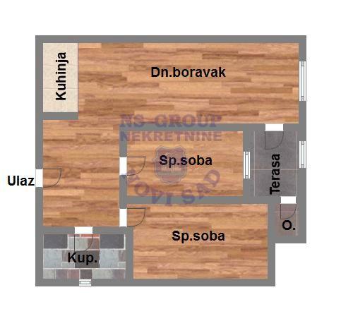 Slika 1 - Trosoban stan na prodaju, 63m2, 138.000€