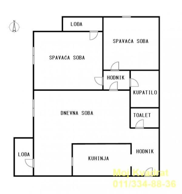 Slika 5 - Dvoiposoban stan na prodaju, 60m2, 150.000€