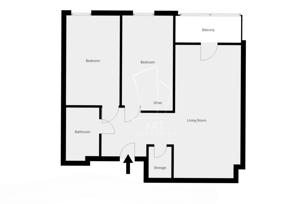Slika 1 - Mirka Milojkovića, Trosoban stan na prodaju, 67m2, 217.000€