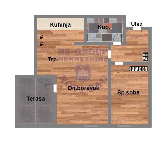 Glavna slika -Trosoban stan na prodaju, 54m2, 149.160€