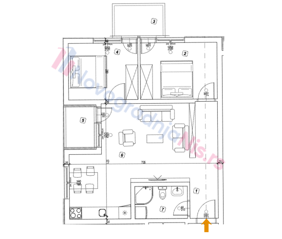 Slika 0 - Dvoiposoban stan na prodaju, 60.53m2, 115.000€