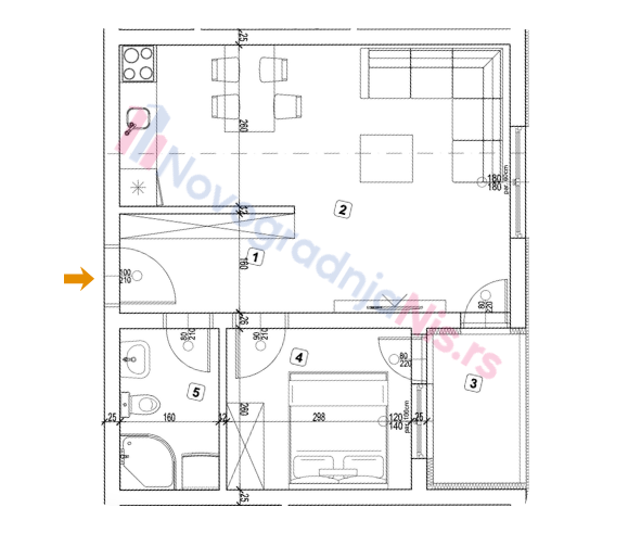 Slika 0 - Jednoiposoban stan na prodaju, 40.87m2, 77.650€