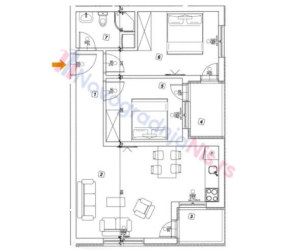 Slika 0 - Dvoiposoban stan na prodaju, 56.72m2, 107.770€