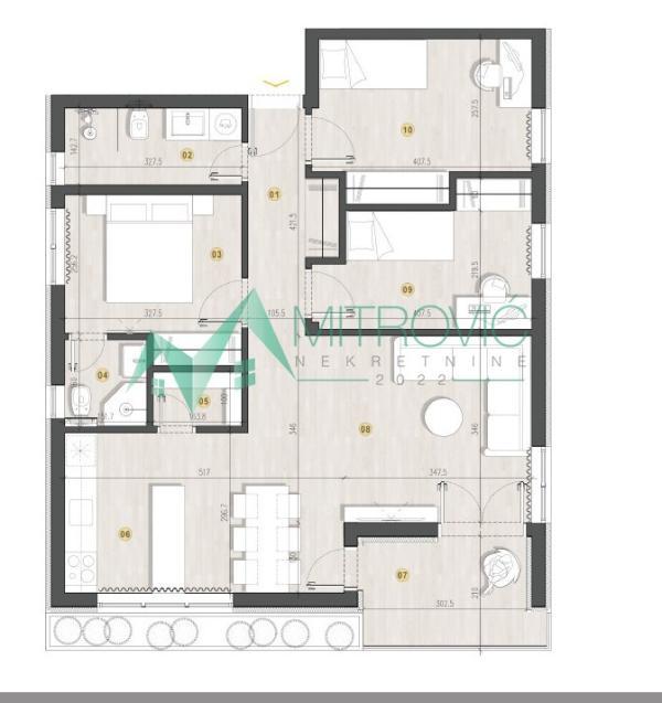 Glavna slika -Troiposoban stan na prodaju, 74m2, 176.980€