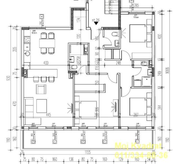 Slika 3 - Četvorosoban stan na prodaju, 116m2, 323.640€