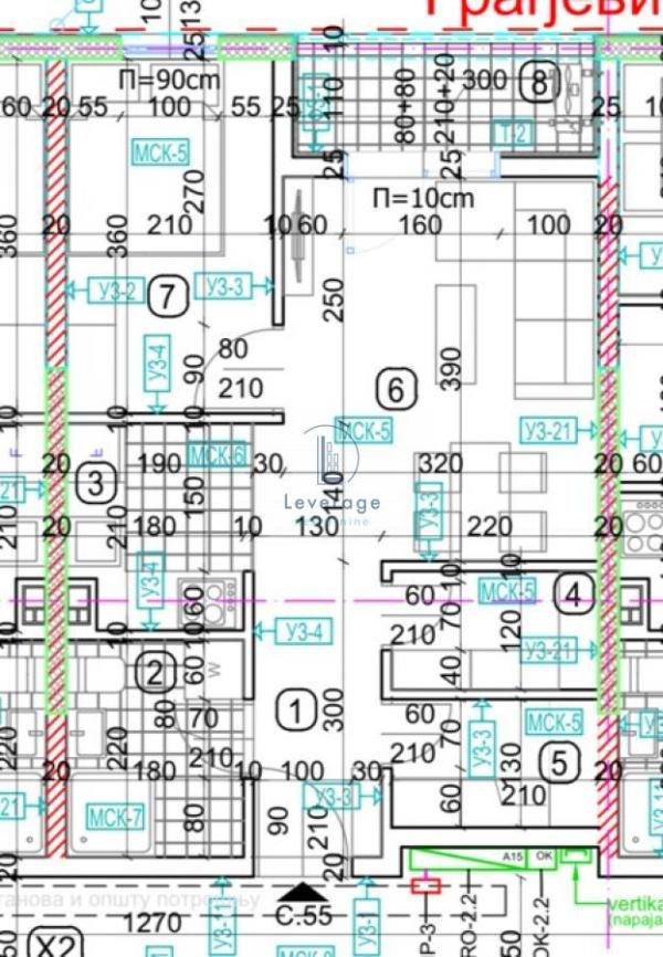 Slika 6 - Teodora Mirijevskog, Jednoiposoban stan na prodaju, 40m2, 94.692€