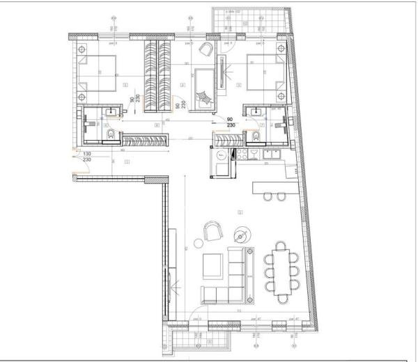 Slika 10 - Cara Nikolaja II, Četvorosoban stan za izdavanje, 119m2, 3.200€
