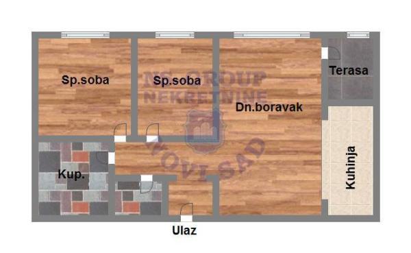 Glavna slika -Trosoban stan na prodaju, 61m2, 174.540€