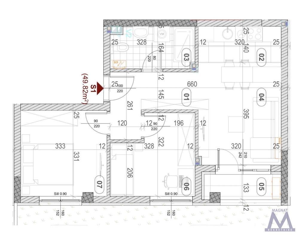 Glavna slika -Dvoiposoban stan na prodaju, 50m2, 141.600€