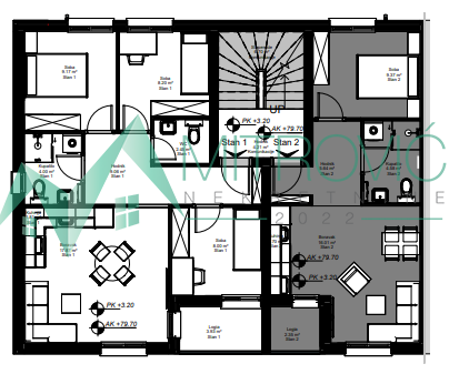 Slika 1 - Dvosoban stan na prodaju, 38m2, 87.200€
