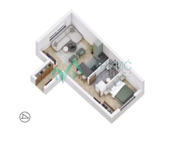 Glavna slika -Jednoiposoban stan na prodaju, 39m2, 97.580€