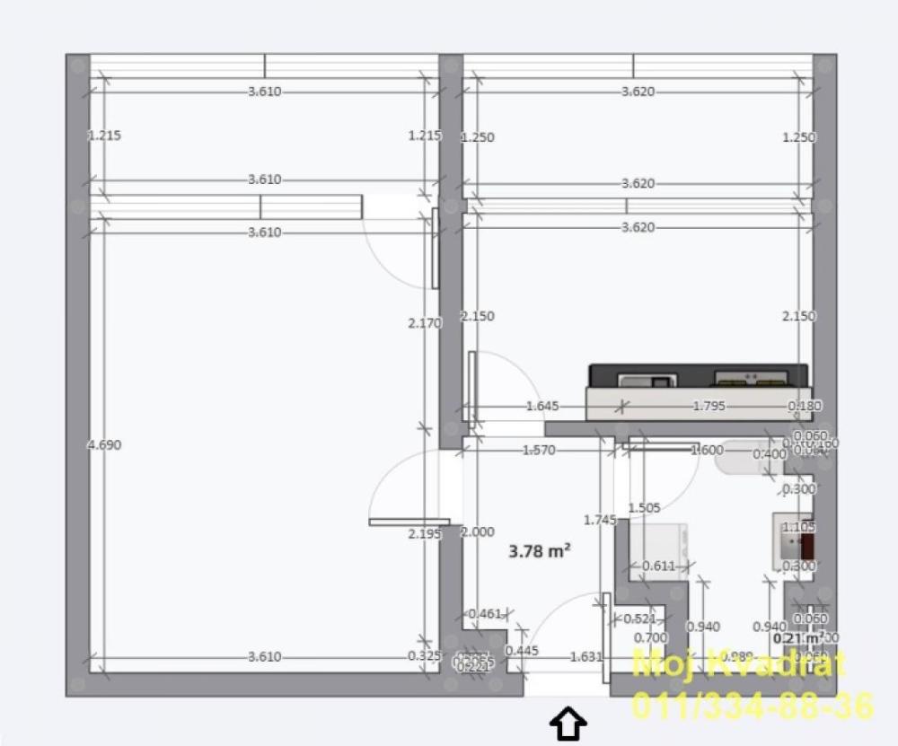 Slika 9 - Jednosoban stan na prodaju, 45m2, 150.000€