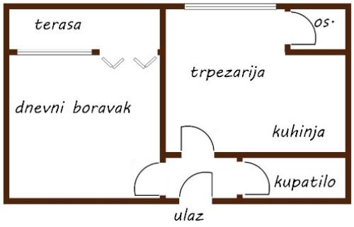 Slika 9 - Preradovićeva 139, Petrovaradin, Jednosoban stan za izdavanje, 44m2, 260€