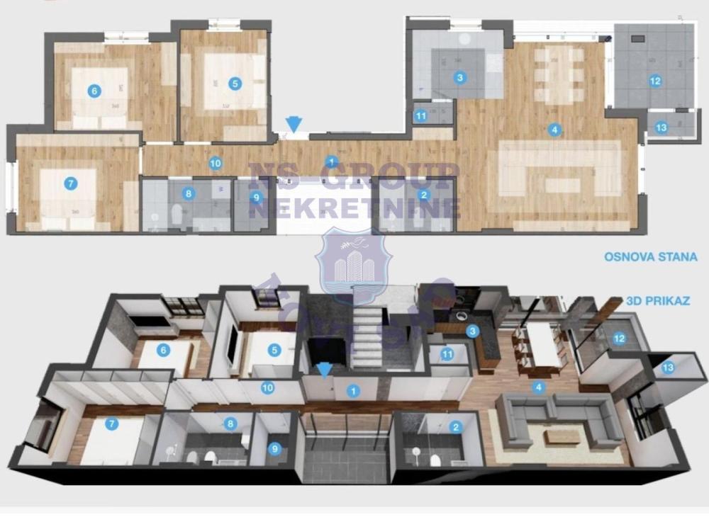 Slika 1 - Četvorosoban stan na prodaju, 98m2, 276.960€