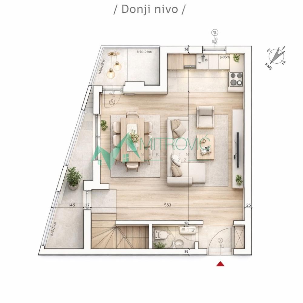 Slika 1 - Trosoban stan na prodaju, 81m2, 196.880€