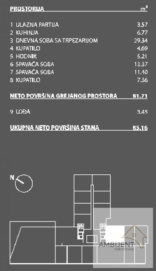 Slika 5 - Trosoban stan na prodaju, 85m2, 308.705€