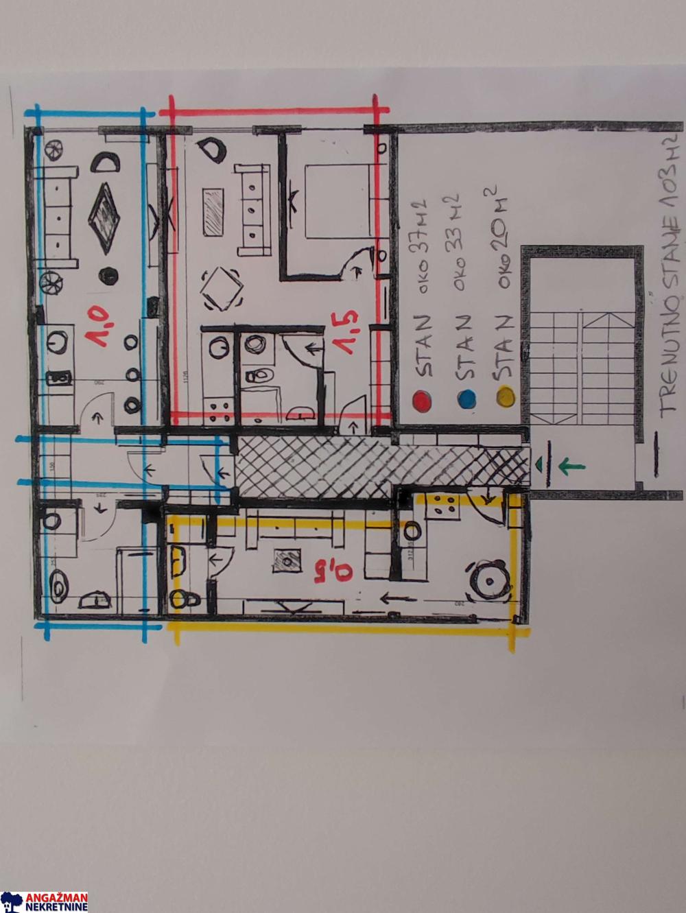 Slika 10 - Stevana Jakovljevića, Dvosoban stan na prodaju, 103m2, 206.000€