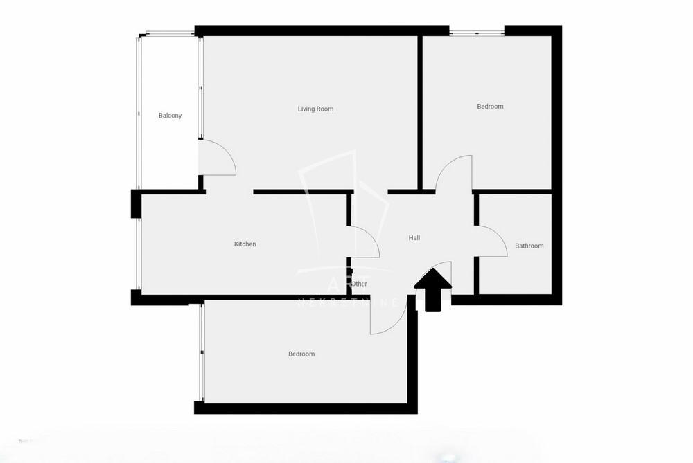 Slika 1 - Milana Toplice, Trosoban stan na prodaju, 61m2, 119.900€