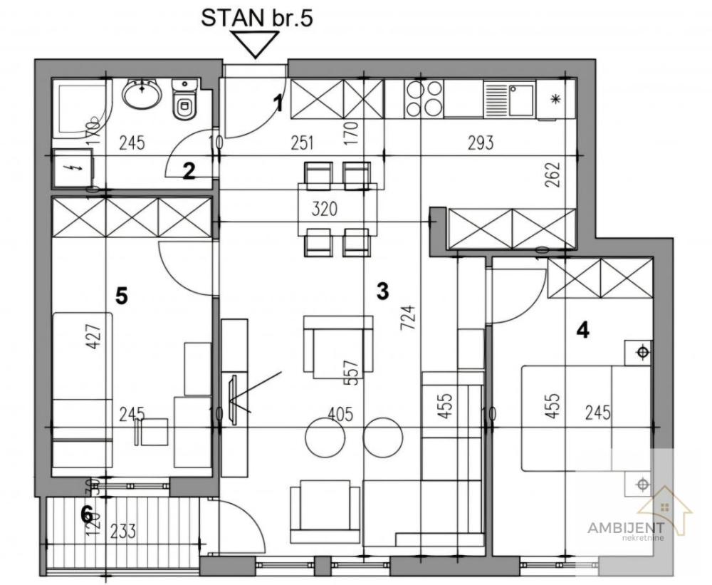 Slika 9 - Dvoiposoban stan na prodaju, 61m2, 136.000€