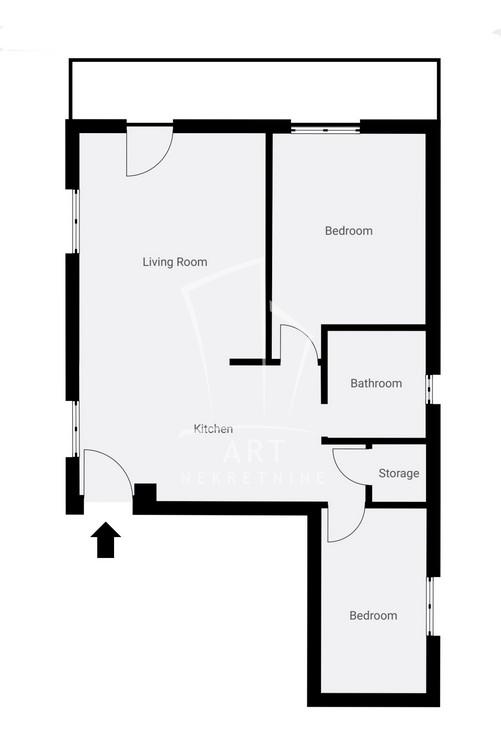 Slika 1 - Živka Davidovića, Dvoiposoban stan na prodaju, 52m2, 180.000€