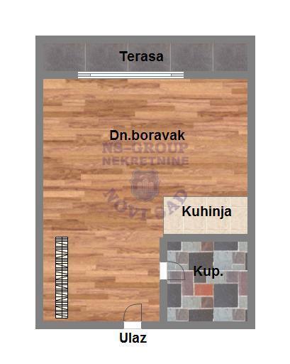 Glavna slika -Jednosoban stan na prodaju, 32m2, 73.300€