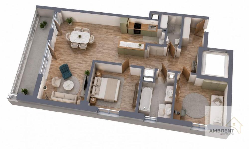 Glavna slika -Trosoban stan na prodaju, 90m2, 327.000€