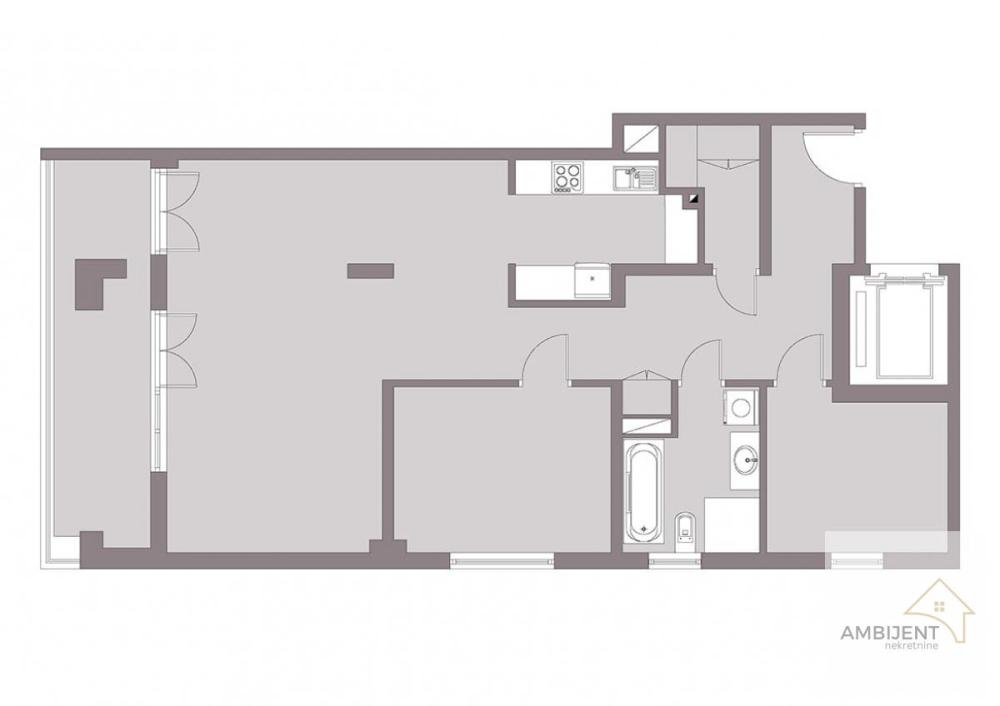 Slika 1 - Trosoban stan na prodaju, 90m2, 327.000€