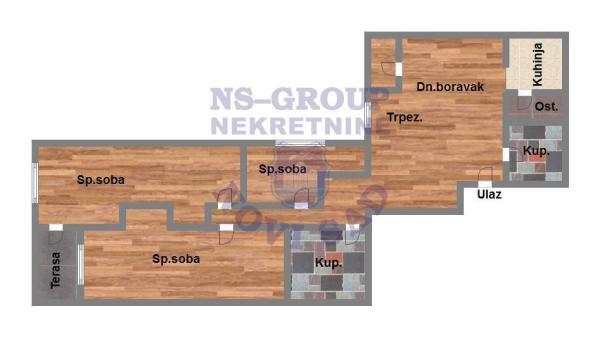 Glavna slika -Četvorosoban stan na prodaju, 85m2, 174.730€