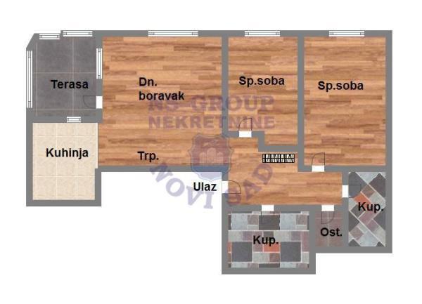 Glavna slika -Trosoban stan na prodaju,  65m2, 241.930€