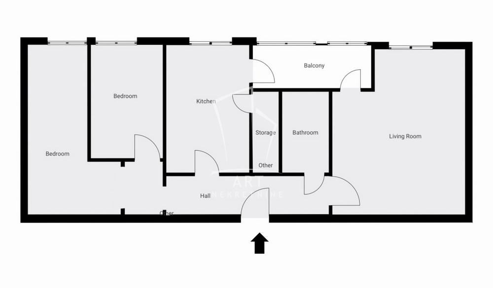 Slika 1 - Bulevar Vojvode Mišića, Trosoban stan na prodaju, 73m2, 279.900€