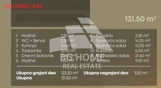 Slika 2 - Bože Jankovića, Četvorosoban stan na prodaju, 132m2, 539.000€