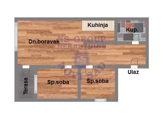 Slika 8 - Dvoiposoban stan na prodaju, 48m2, 123.600€