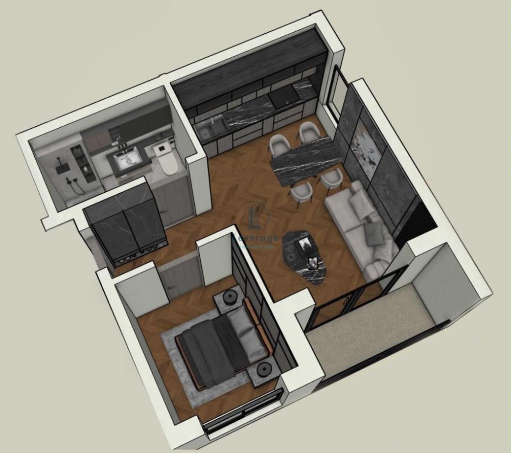 Slika 3 - Jednoiposoban stan na prodaju, 39m2, 80.000€