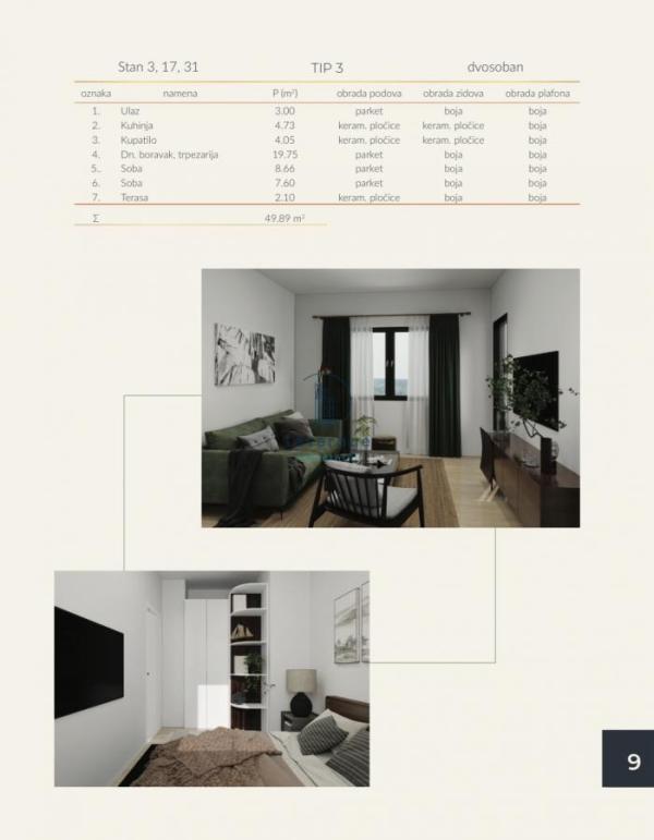 Slika 4 - Trosoban stan na prodaju, 50m2, 89.000€