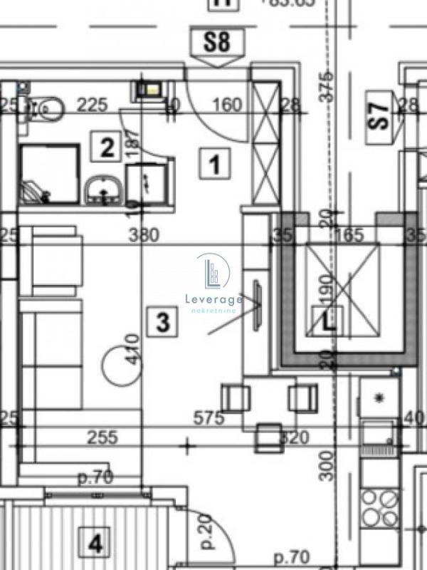 Glavna slika -Jednosoban stan na prodaju, 32m2, 97.620€