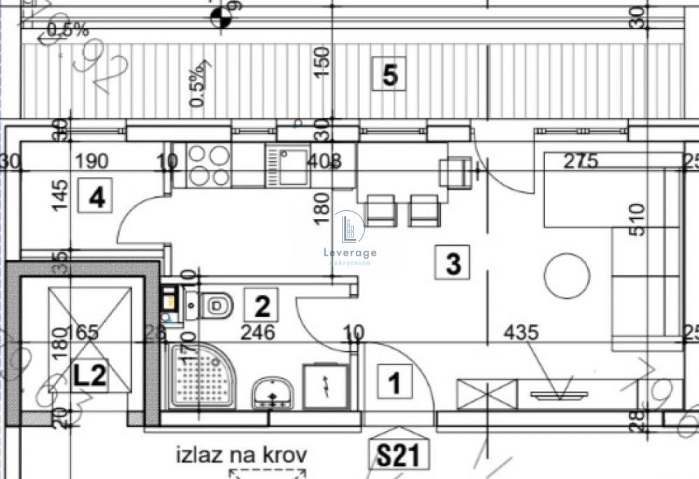 Glavna slika -Jednosoban stan na prodaju, 37m2, 112.470€