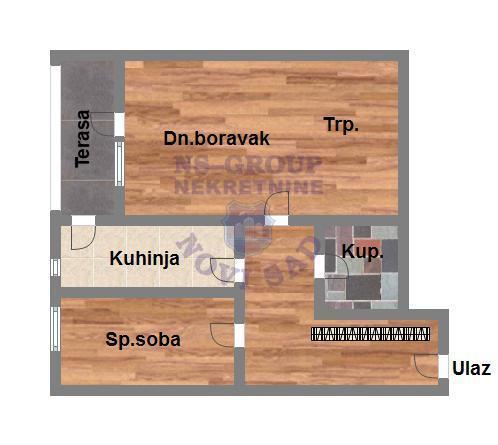 Glavna slika -Dvosoban stan na prodaju, 54m2, 144.200€