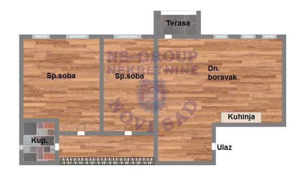 Glavna slika -Trosoban stan na prodaju, 61m2, 159.100€